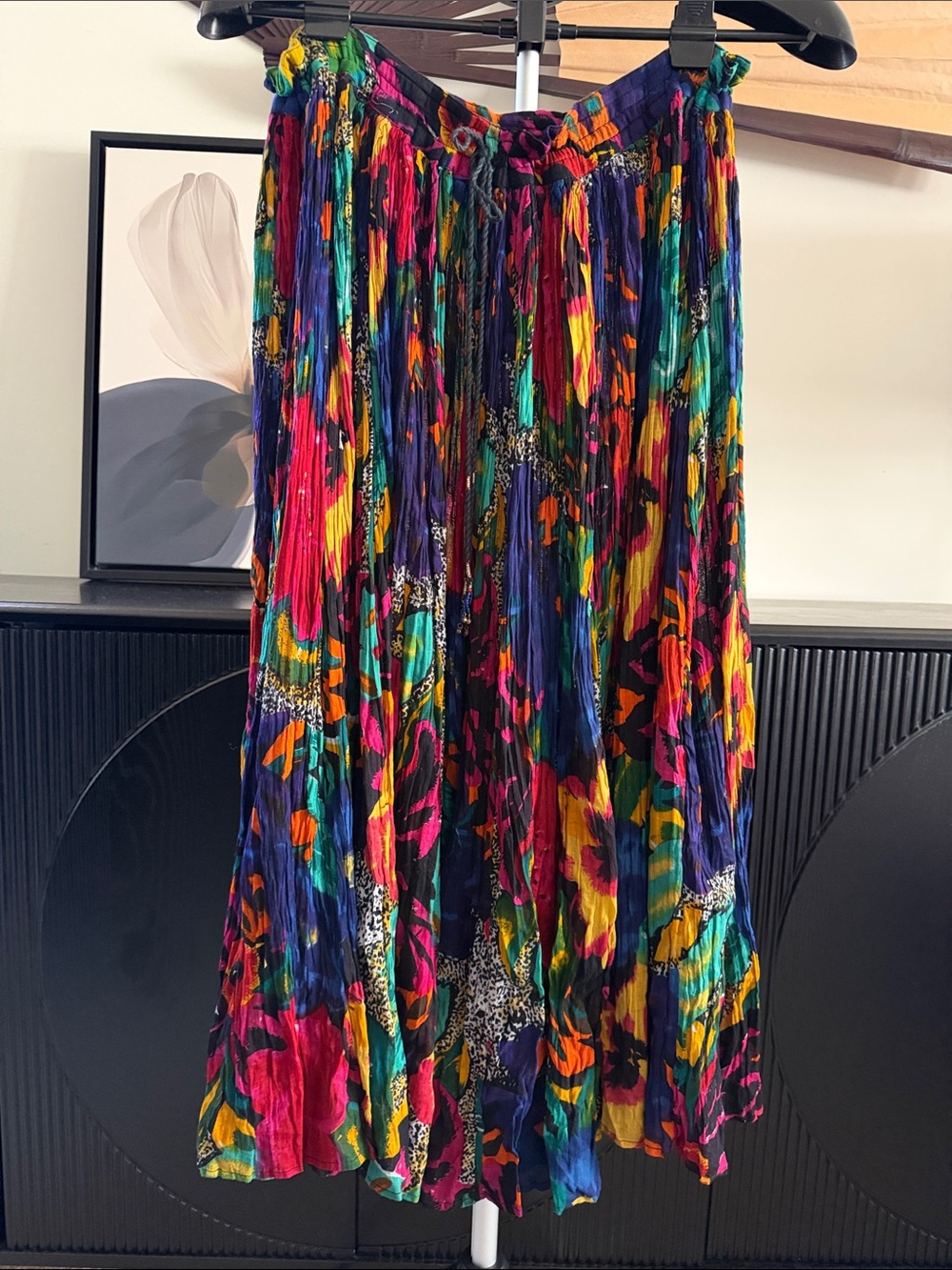 Vintage 90’s Short Circuit Boho Crinkle Skirt